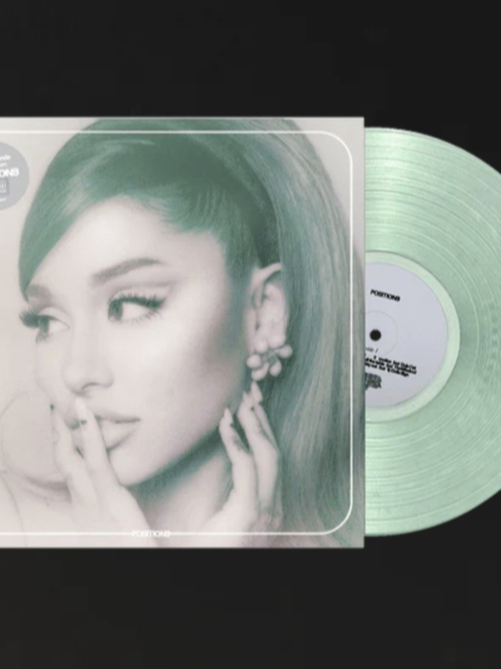 Ariana Grande Positions lp (coke bottle clear) Vinyl